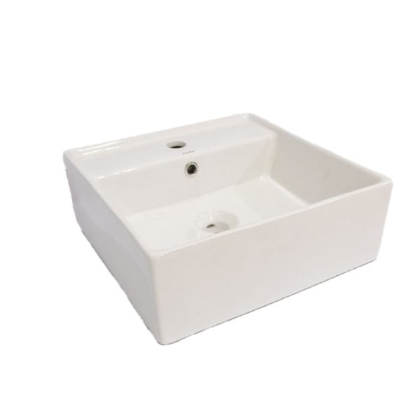 Countertop Square White Basin