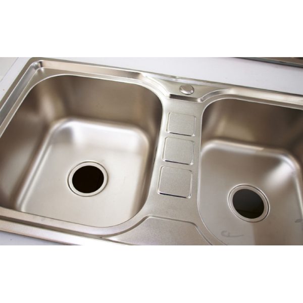 Double Bowl Kitchen Sink 216 is a Kitchen product