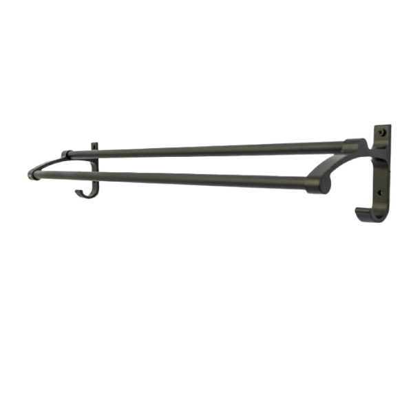 Frencia Double Towel Black 8037b