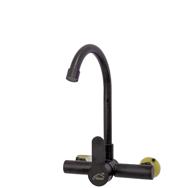 Nemsi Black Kitchen Mixer Tap