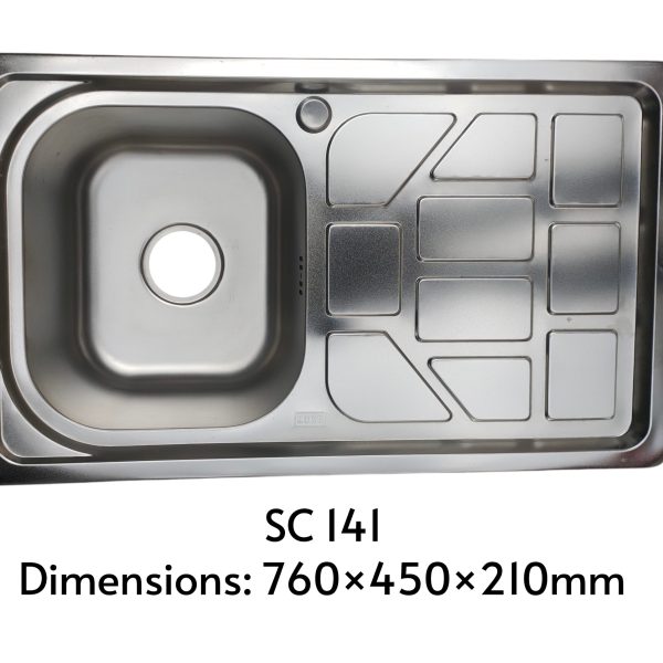 Single Bowl Single Drain Kitchen Sink 141