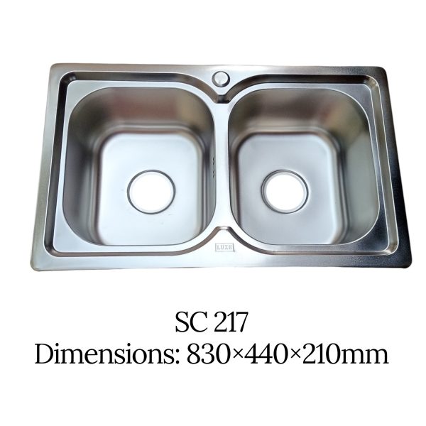 Double Bowl Kitchen Sink 217